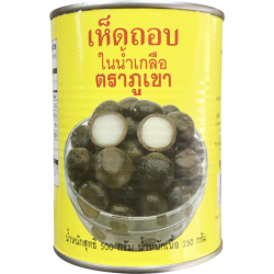 เห็ดถอบในน้ำเกลือ กระป๋องเหลือง  (500 กรัม)