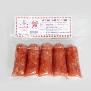แหนมหนังกรอบ แผงเล็ก (125 กรัม) 